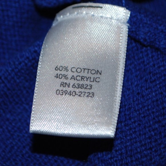 Christopher & Banks Sapphire Blue, Sequin Stripe Sweater - PXL - Picture 7 of 10